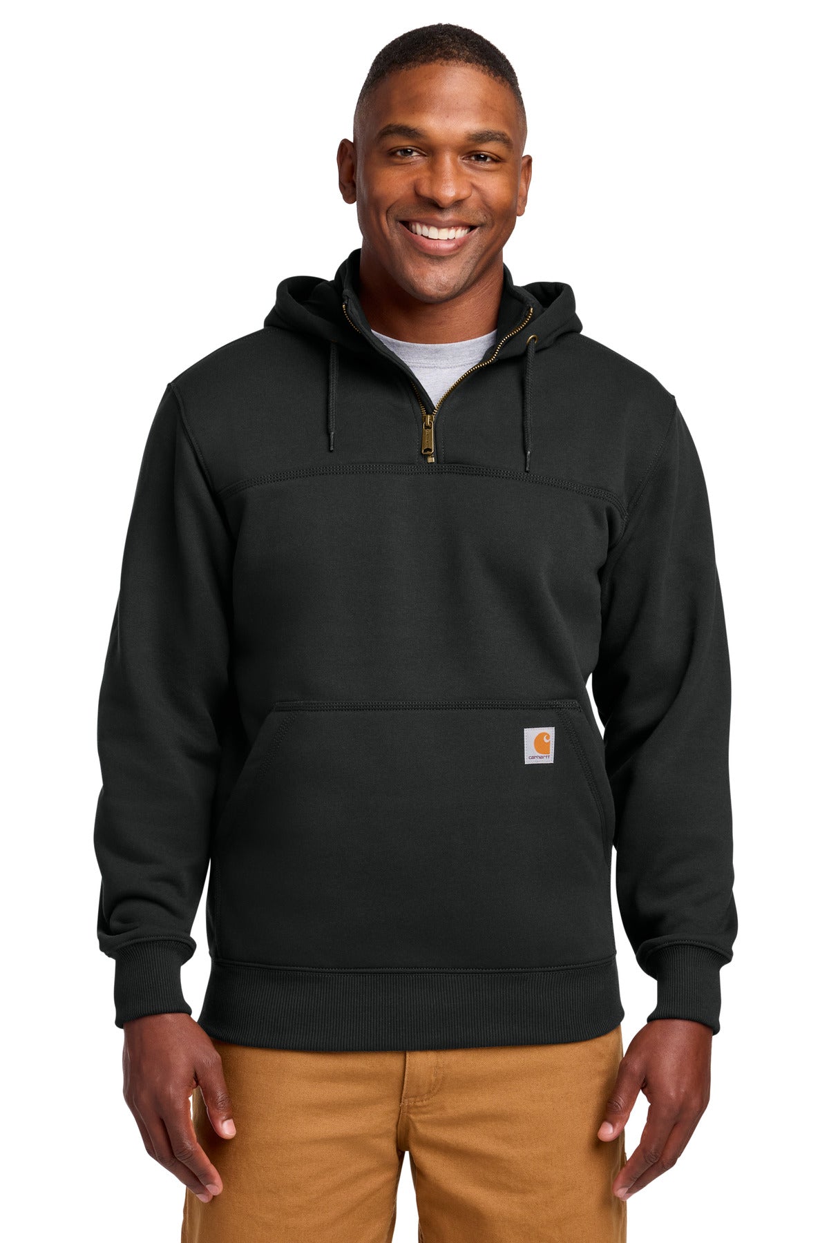 Carhartt   Tall Rain Defender   Paxton Heavyweight Hooded Zip Mock Sweatshirt CTT100617