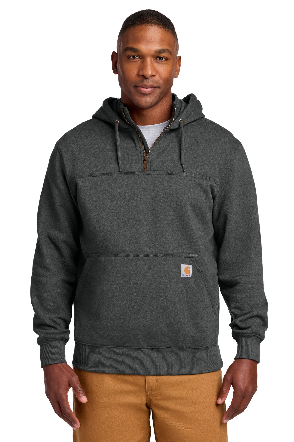 Carhartt   Tall Rain Defender   Paxton Heavyweight Hooded Zip Mock Sweatshirt CTT100617
