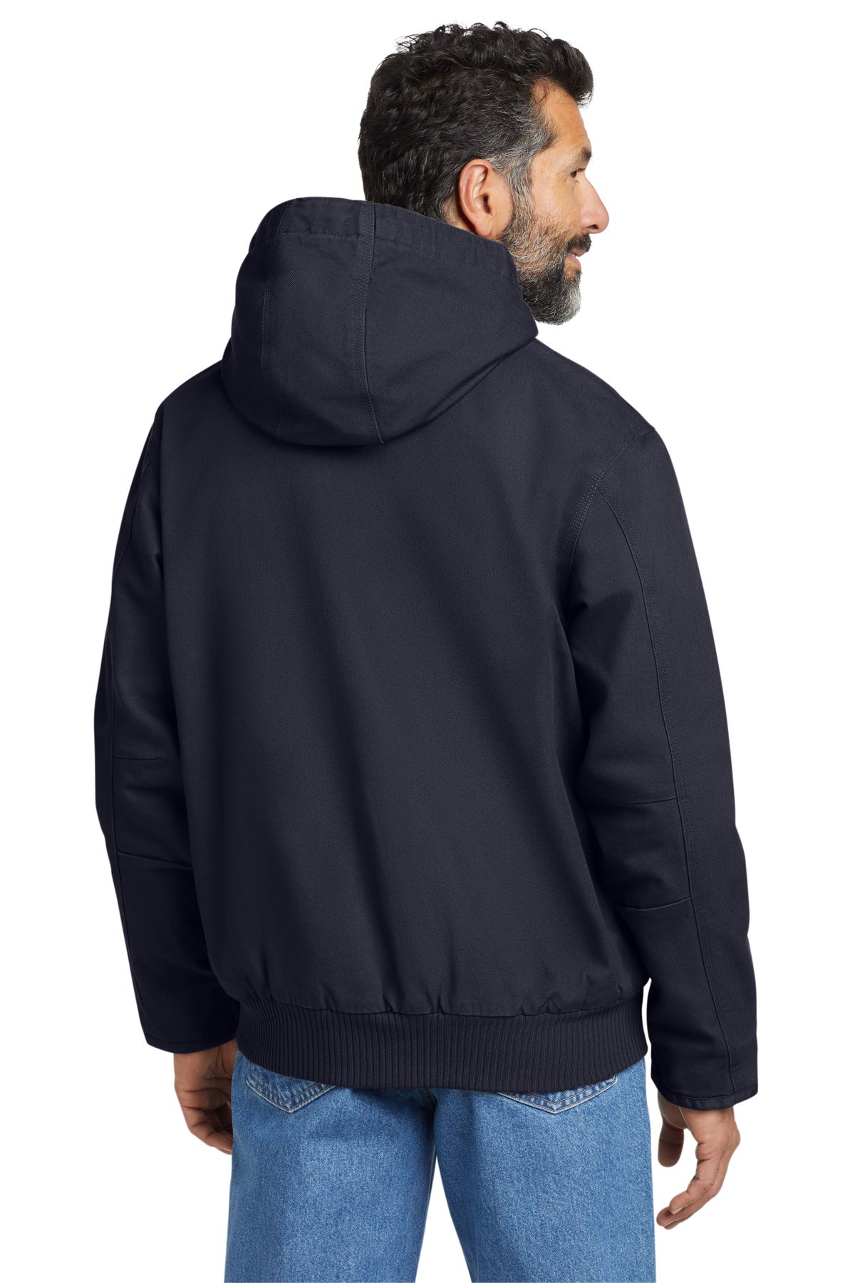 Custom Embroidered Carhartt Tall Washed Duck Active Jac. CTT104050,Navy