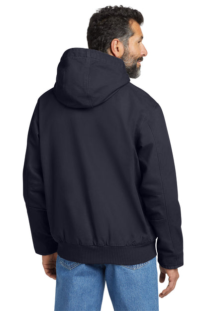 Custom Embroidered Carhartt Tall Washed Duck Active Jac. CTT104050,Navy
