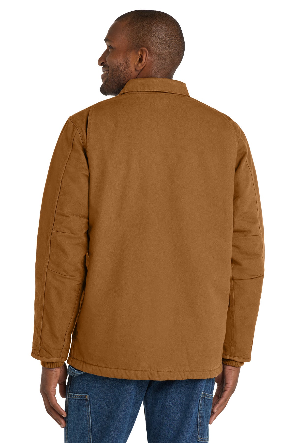Custom Embroidered Carhartt Tall Sherpa-Lined Coat CTT104293,Carhartt Brown