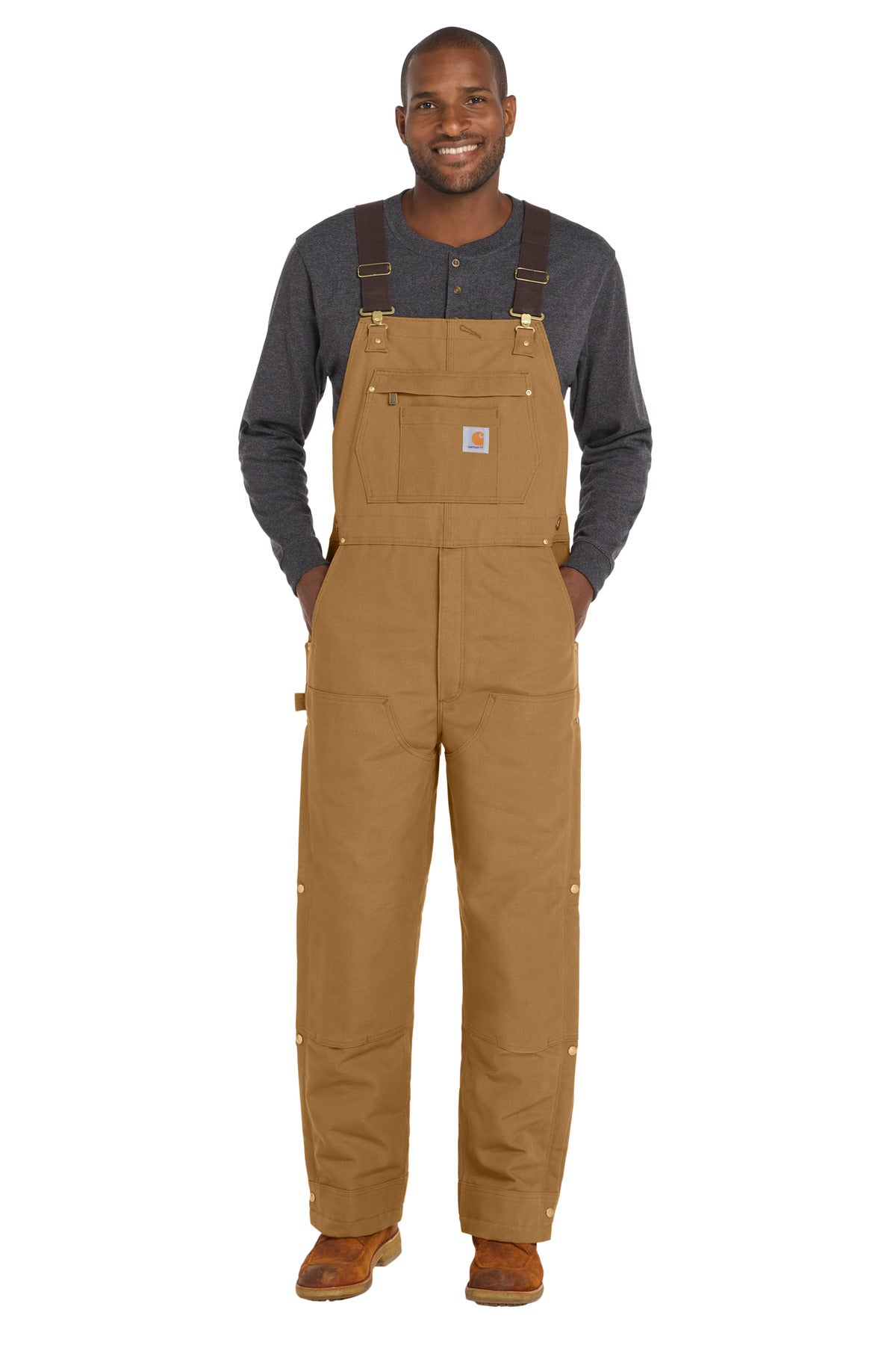 Carhartt   Tall Firm Duck Insulated Bib Overalls CTT106672