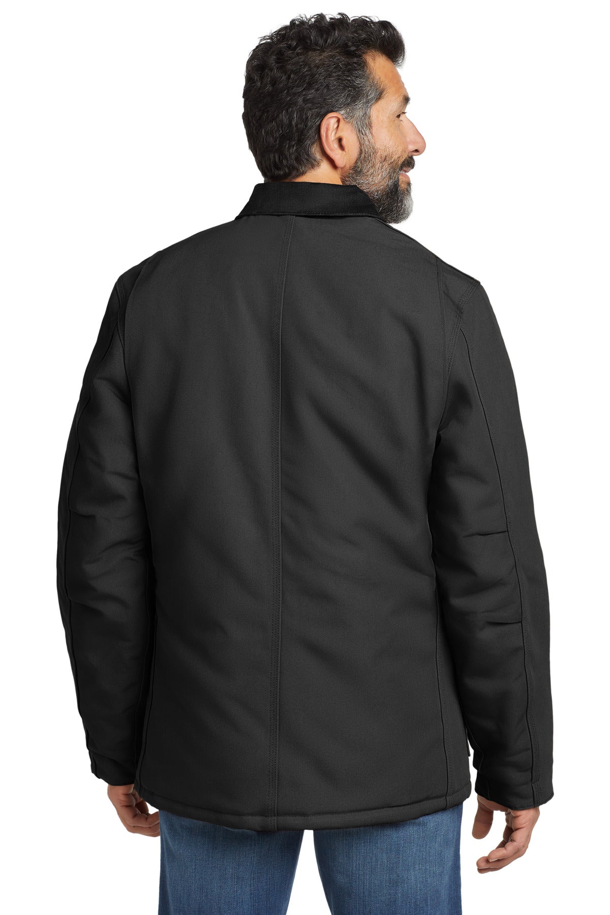 Custom Embroidered Carhartt  Tall Duck Traditional Coat. CTT106674,Black