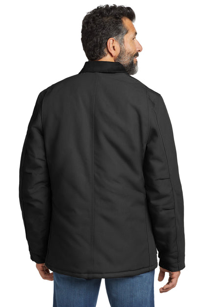 Custom Embroidered Carhartt  Tall Duck Traditional Coat. CTT106674,Black