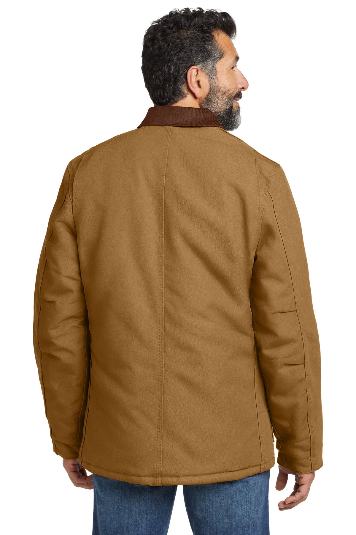 Custom Embroidered Carhartt  Tall Duck Traditional Coat. CTT106674,Carhartt Brown