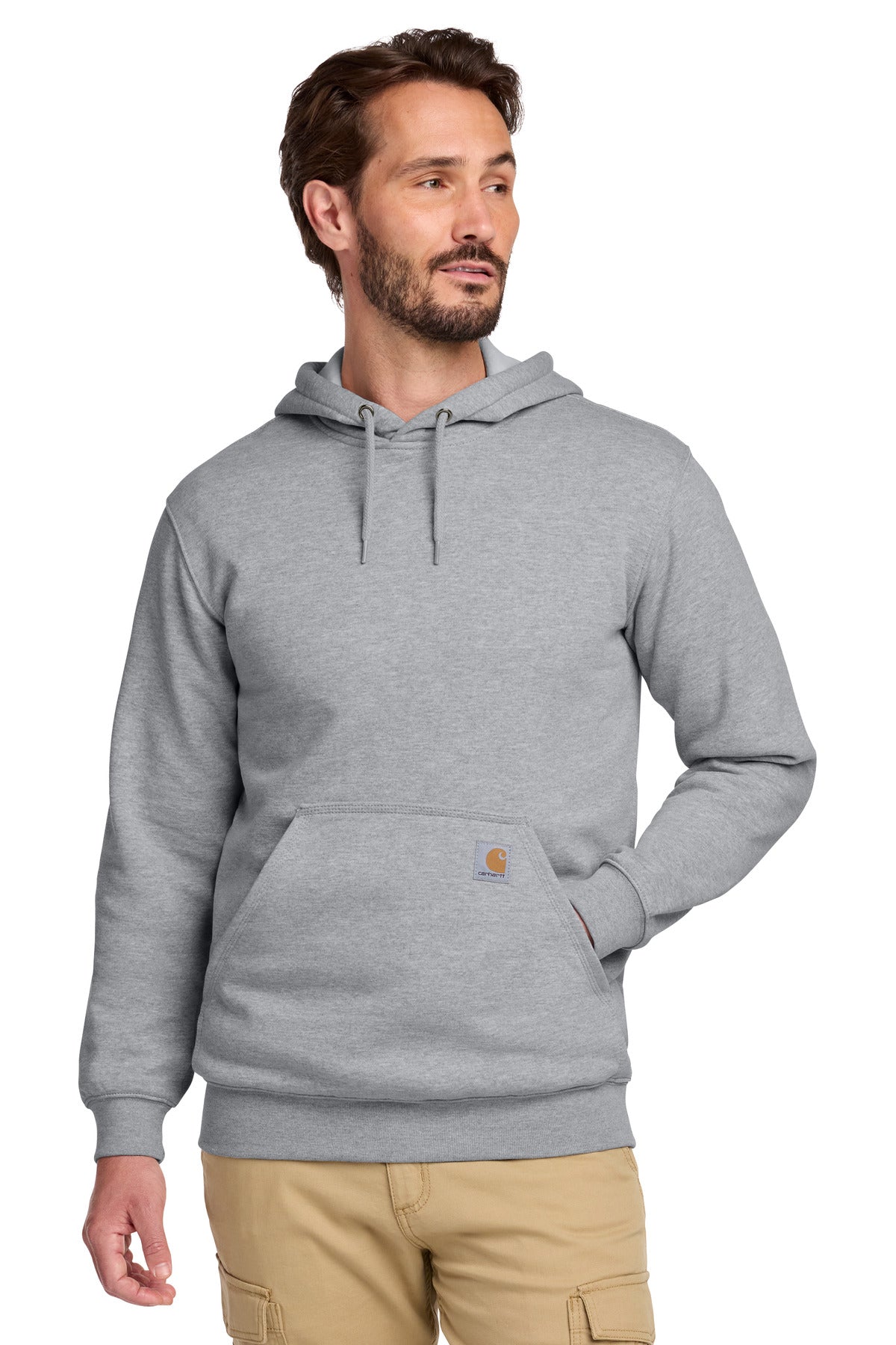 Custom Embroidered Carhartt Sweatshirts/Fleece in Heather Grey