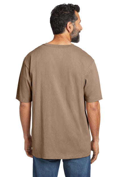 Custom Embroidered Carhartt  Tall Workwear Pocket Short Sleeve T-Shirt. CTTK87,Desert
