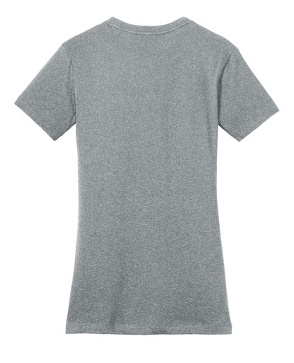 Custom Embroidered District T-Shirts  in Heathered Steel