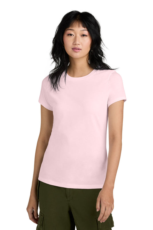 District Women's Perfect WeightTee. DM104L Carnation Pink