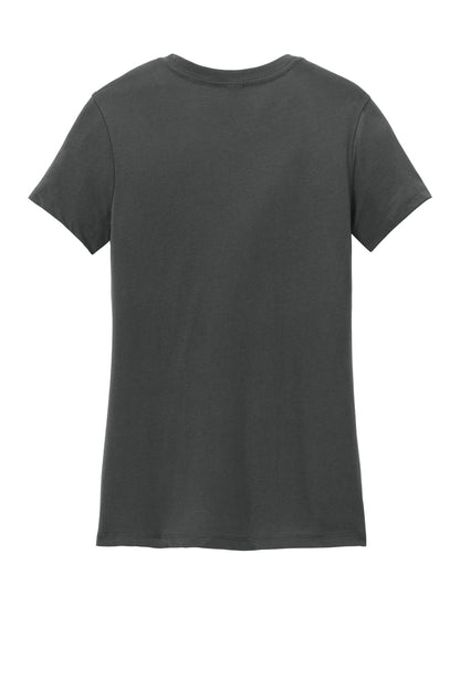 Custom Embroidered District T-Shirts  in Charcoal