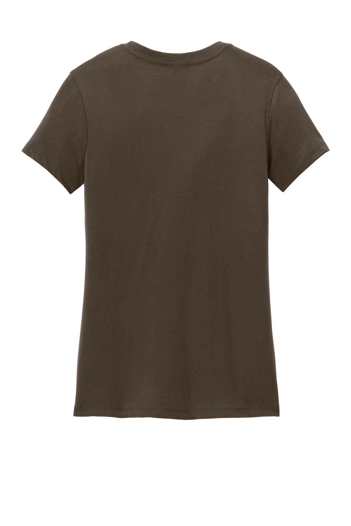 Custom Embroidered District T-Shirts  in Espresso