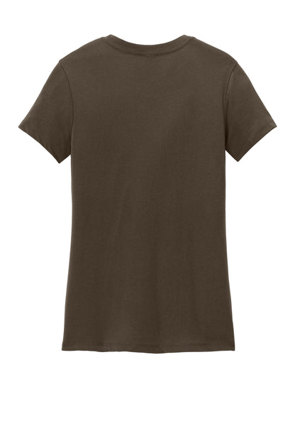 Custom Embroidered District T-Shirts  in Espresso