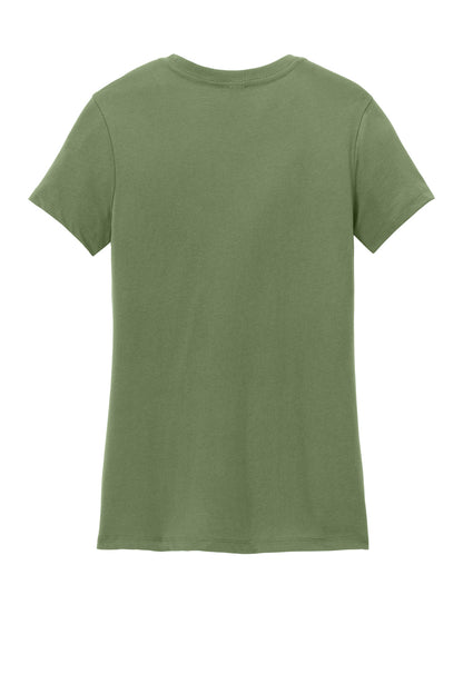 Custom Embroidered District T-Shirts  in Fresh Fatigue