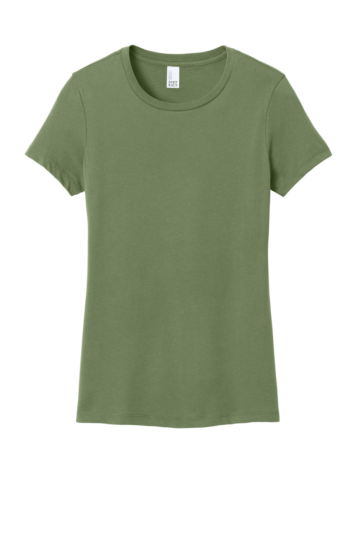 Custom Embroidered District T-Shirts  in Fresh Fatigue