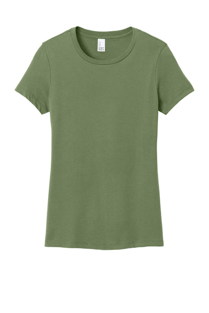 Custom Embroidered District T-Shirts  in Fresh Fatigue