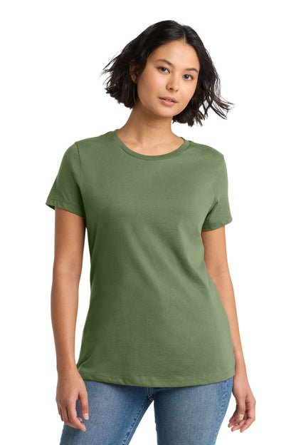 Custom Embroidered District T-Shirts  in Fresh Fatigue