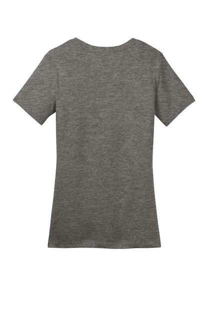 Custom Embroidered District T-Shirts  in Heathered Charcoal
