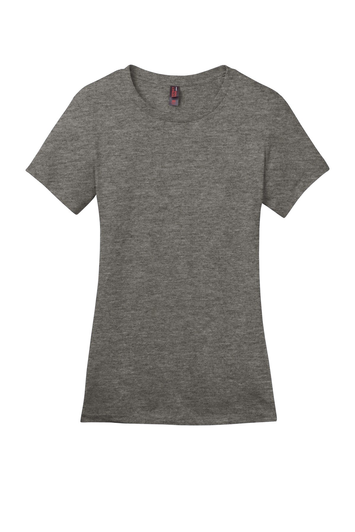 Custom Embroidered District T-Shirts  in Heathered Charcoal