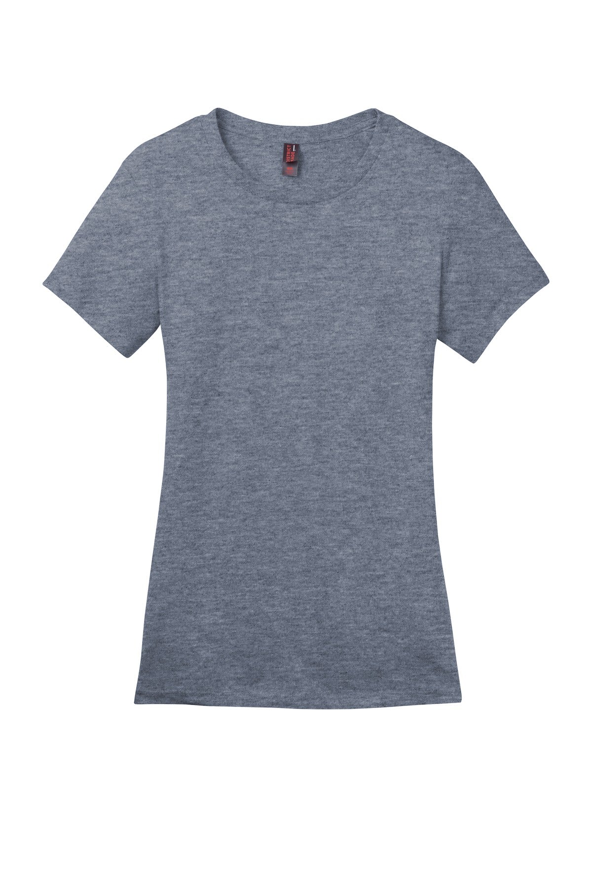 Custom Embroidered District T-Shirts  in Heathered Navy