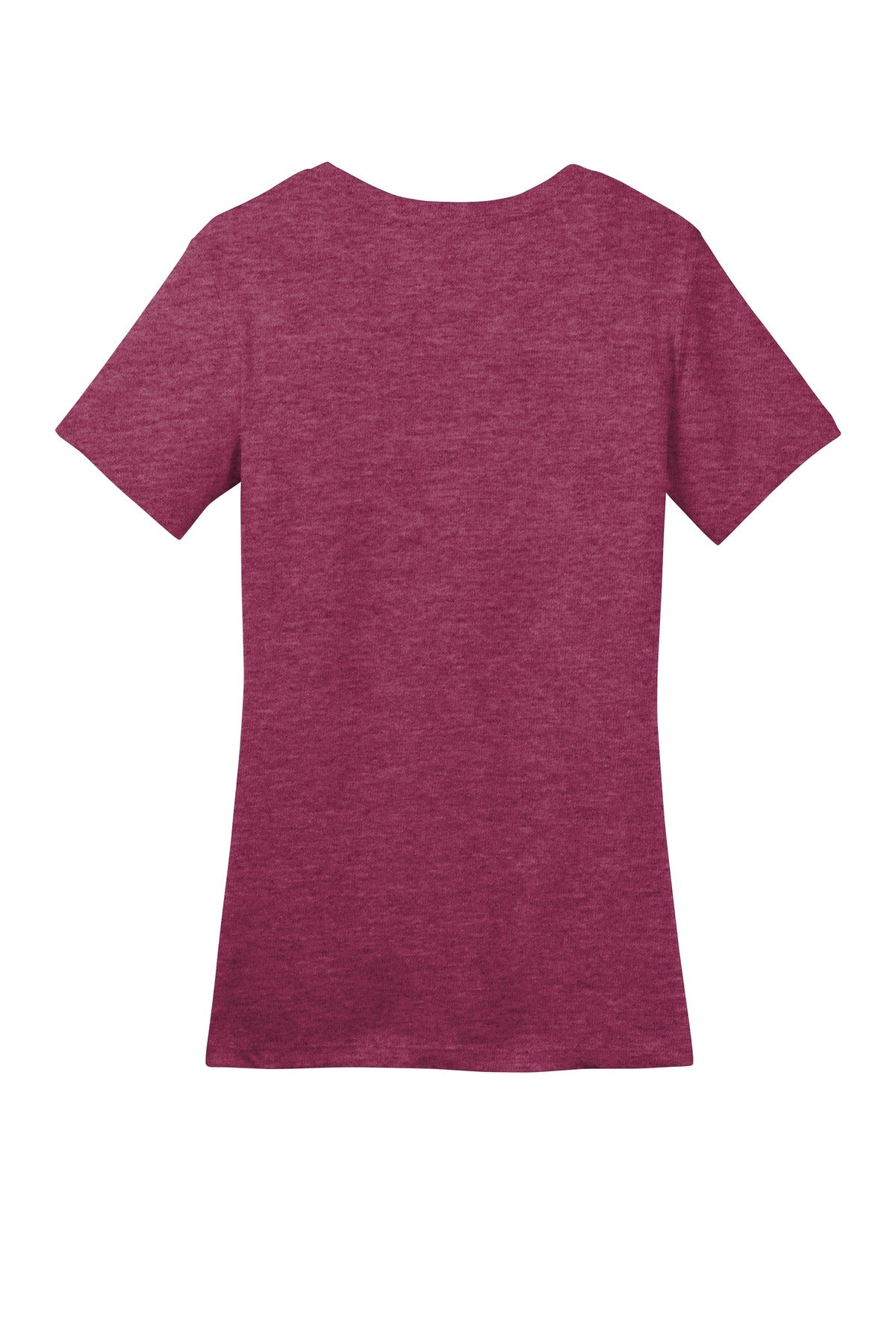 Custom Embroidered District T-Shirts  in Heathered Loganberry