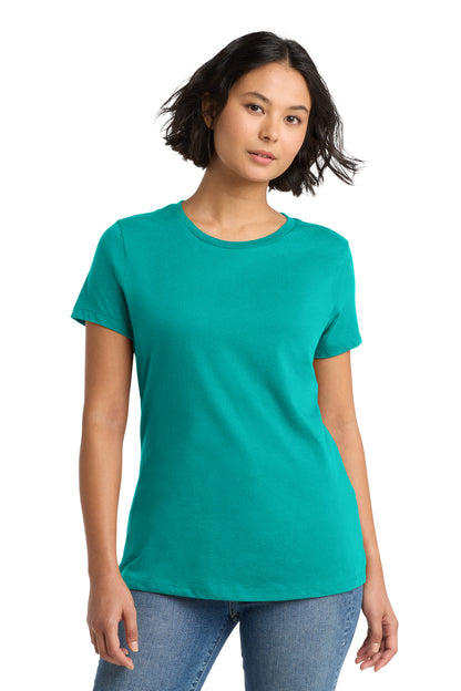 Custom Embroidered District T-Shirts  in Jade