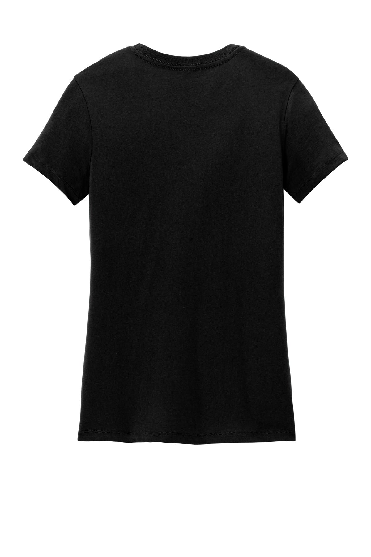 Custom Embroidered District T-Shirts  in Jet Black