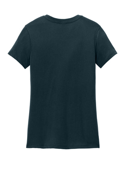 Custom Embroidered District T-Shirts  in New Navy