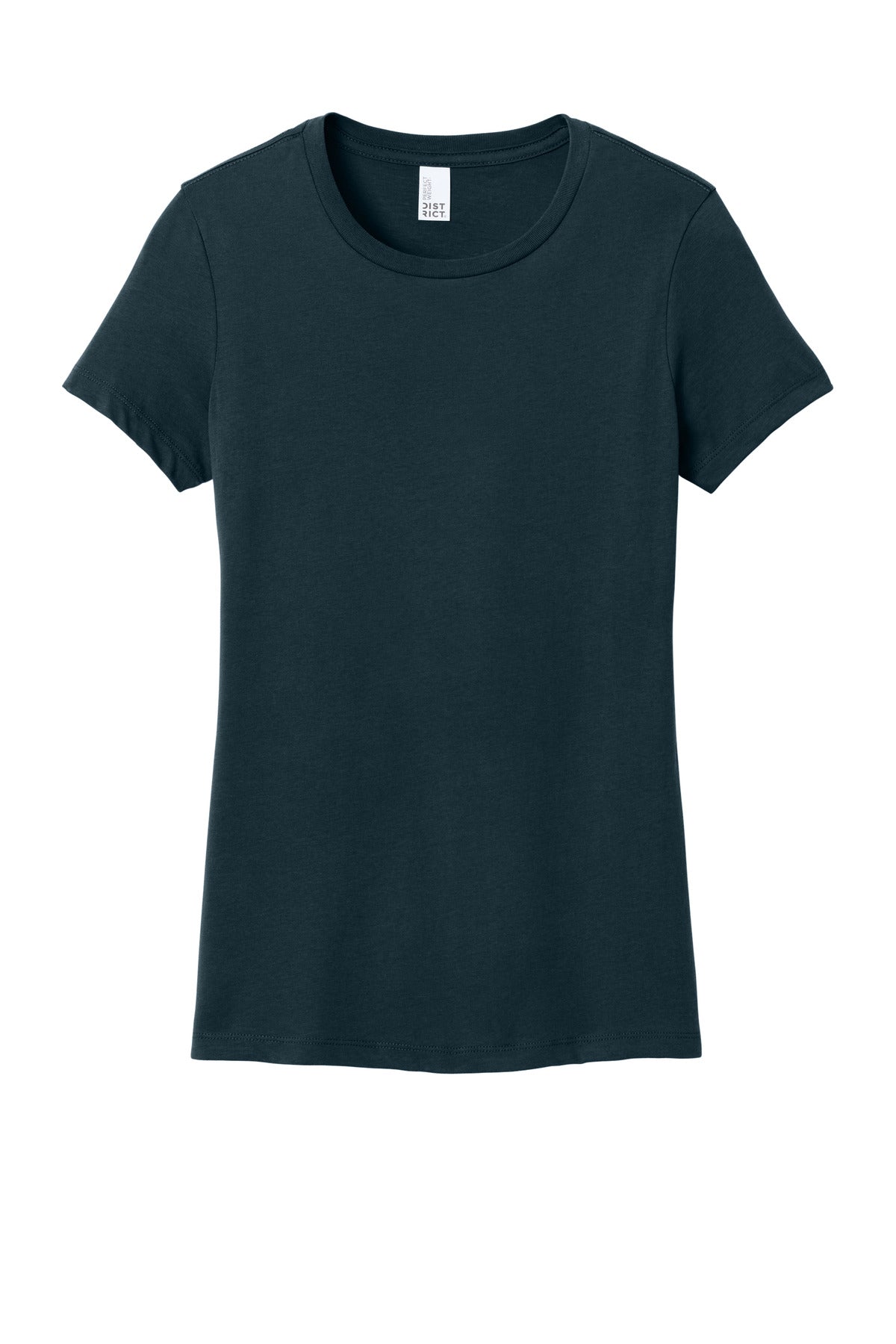 Custom Embroidered District T-Shirts  in New Navy