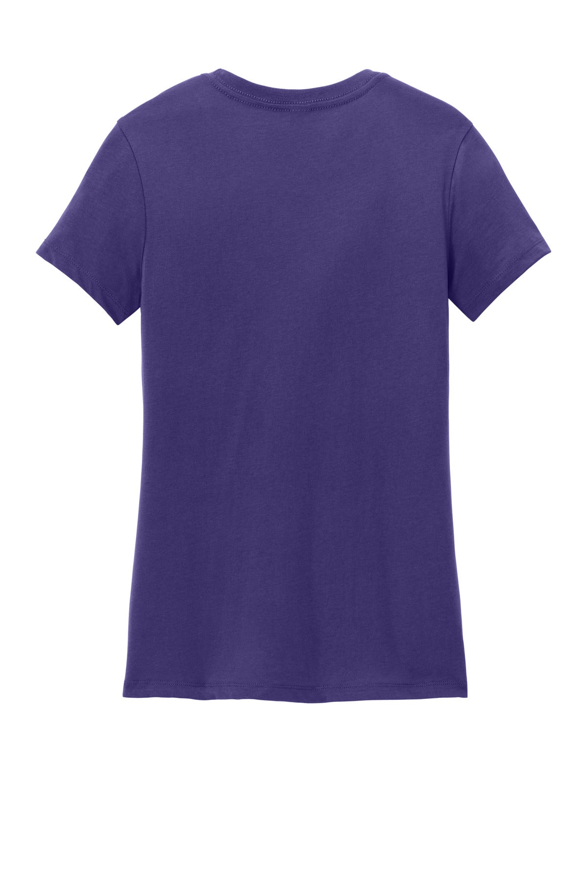 Custom Embroidered District T-Shirts  in Purple