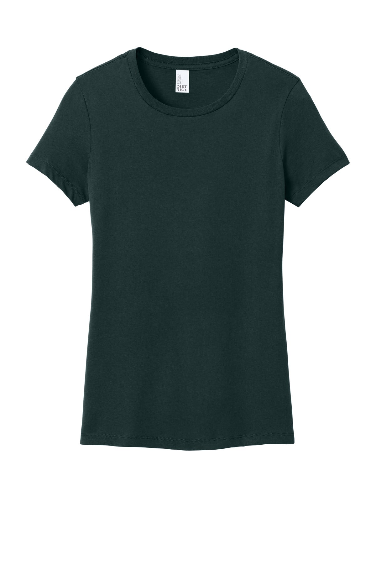 Custom Embroidered District T-Shirts  in Rainforest