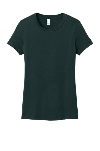Custom Embroidered District T-Shirts  in Rainforest
