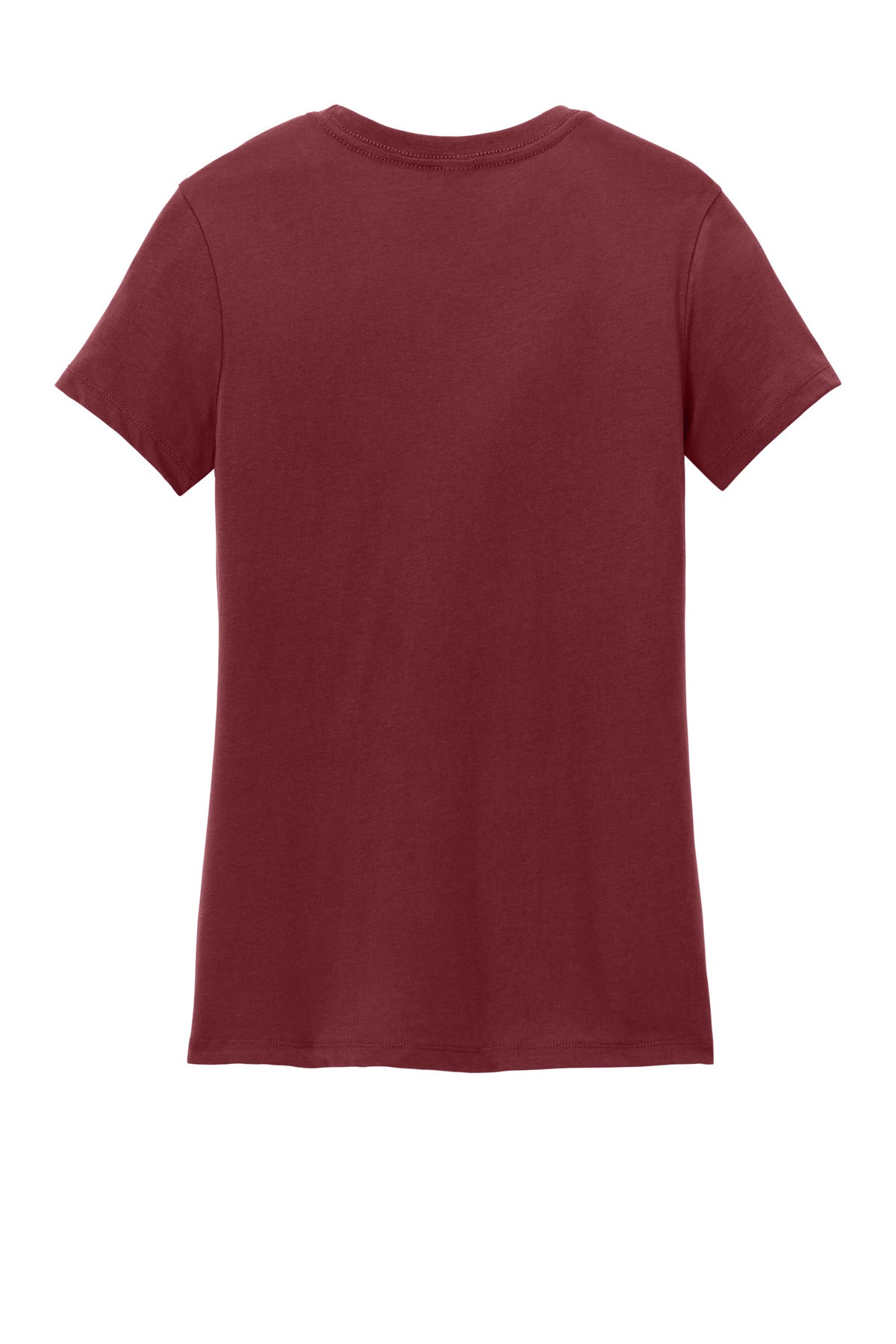 Custom Embroidered District T-Shirts  in Sangria