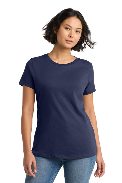 Custom Embroidered District T-Shirts  in Tanzanite