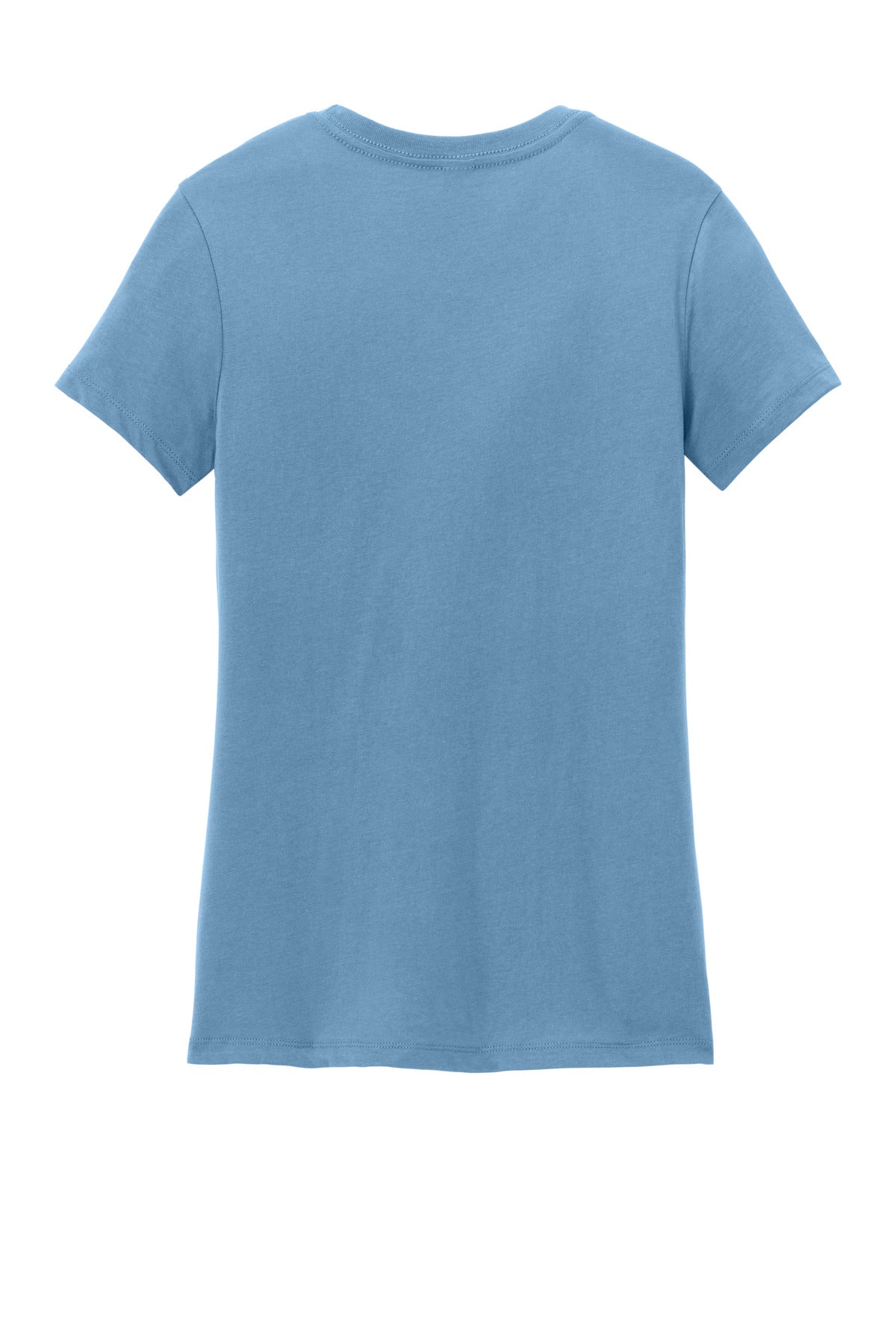 Custom Embroidered District T-Shirts  in Tundra Blue