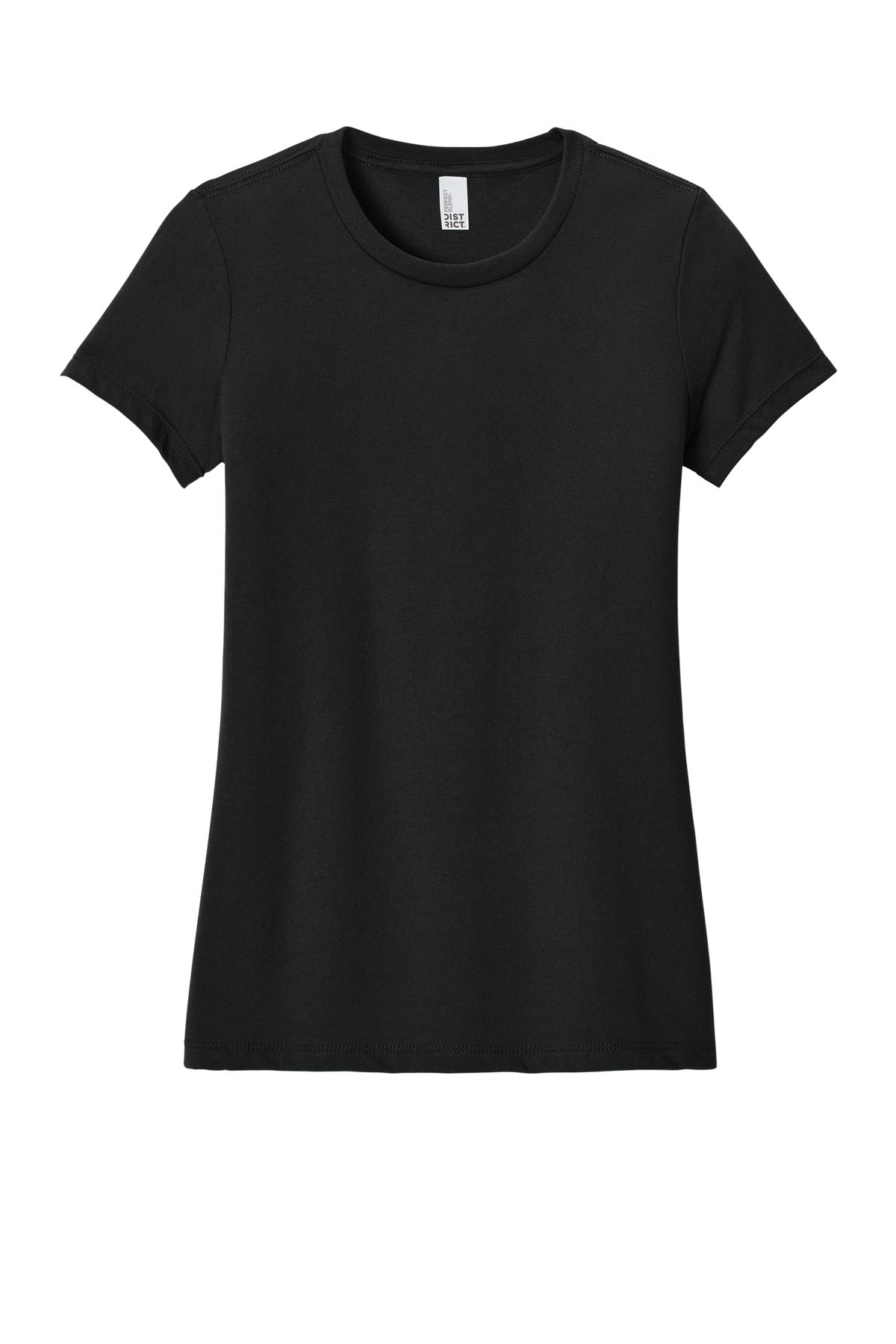 District  Women's Perfect Blend CVC Tee. DM108L Black