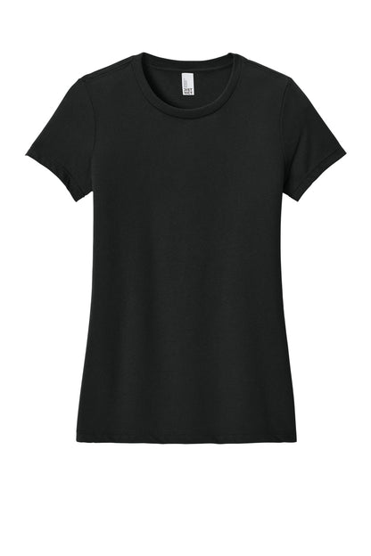 District  Women's Perfect Blend CVC Tee. DM108L Black