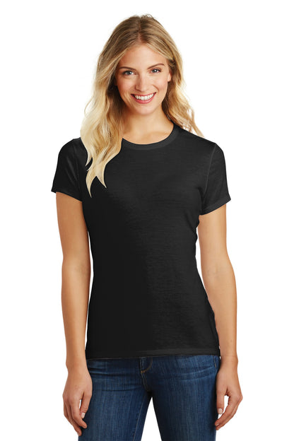 District  Women's Perfect Blend CVC Tee. DM108L Black