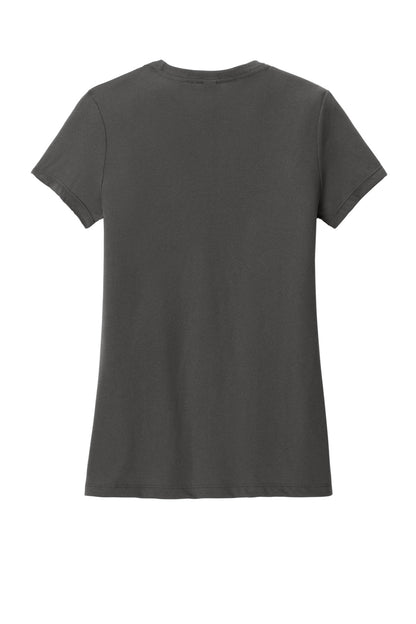 District  Women's Perfect Blend CVC Tee. DM108L Charcoal