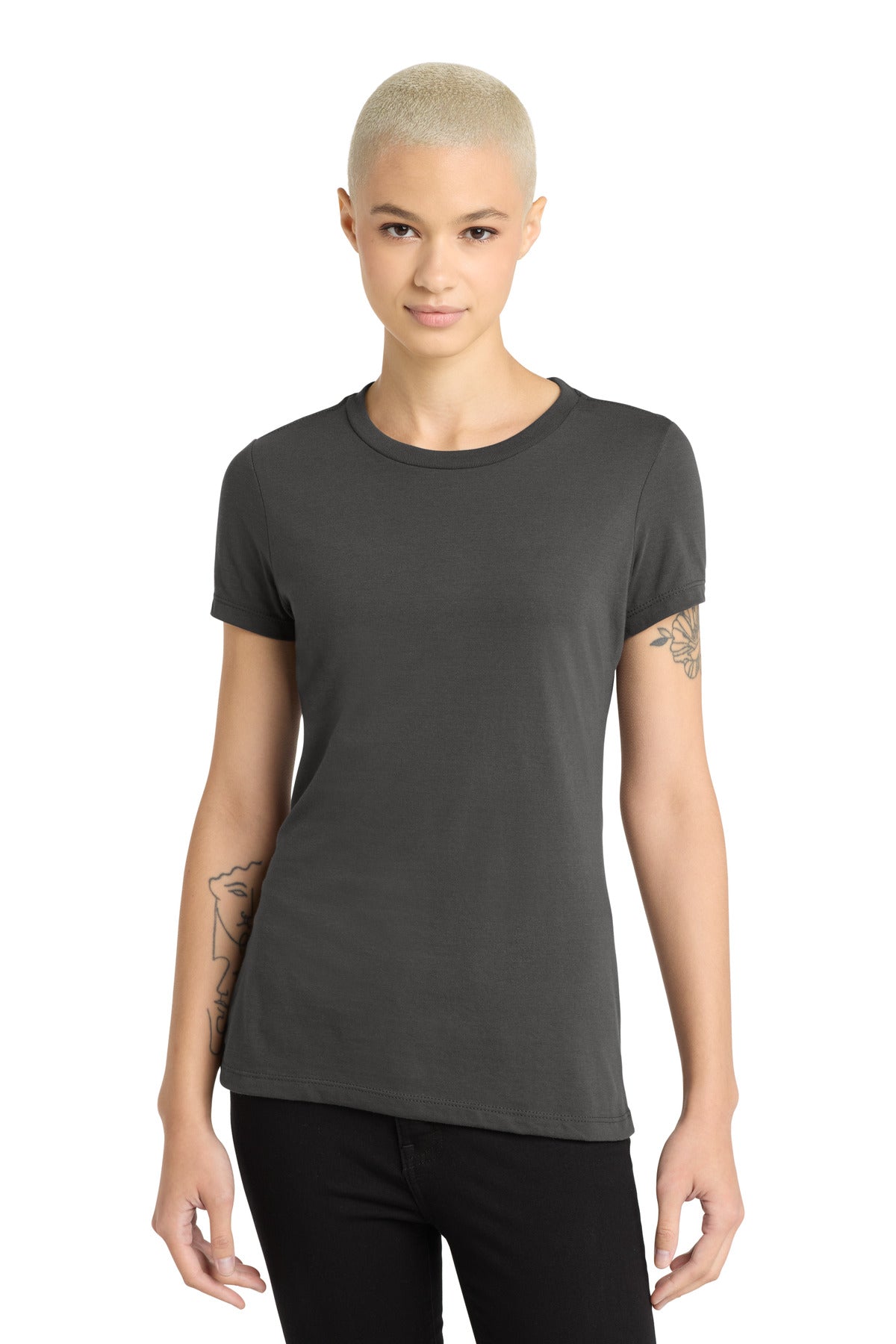 District    Women's Perfect Blend   CVC Tee. DM108L