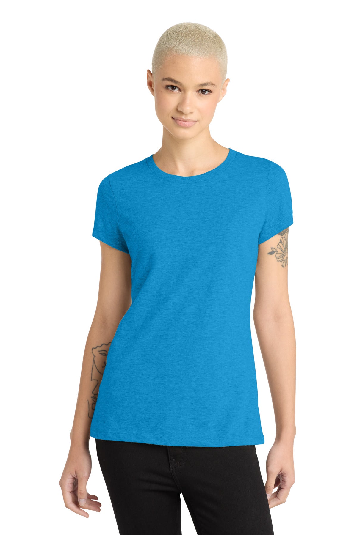 District    Women's Perfect Blend   CVC Tee. DM108L