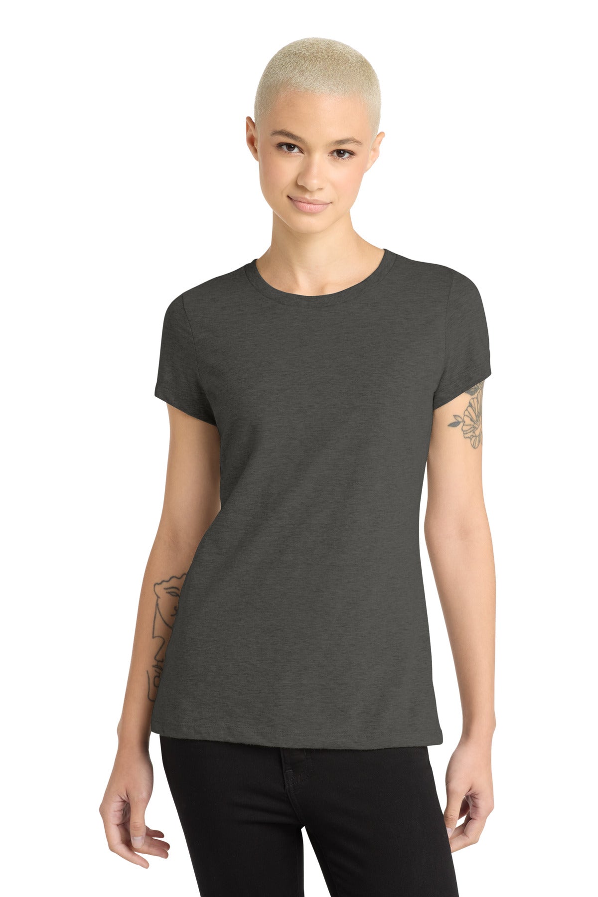 District    Women's Perfect Blend   CVC Tee. DM108L