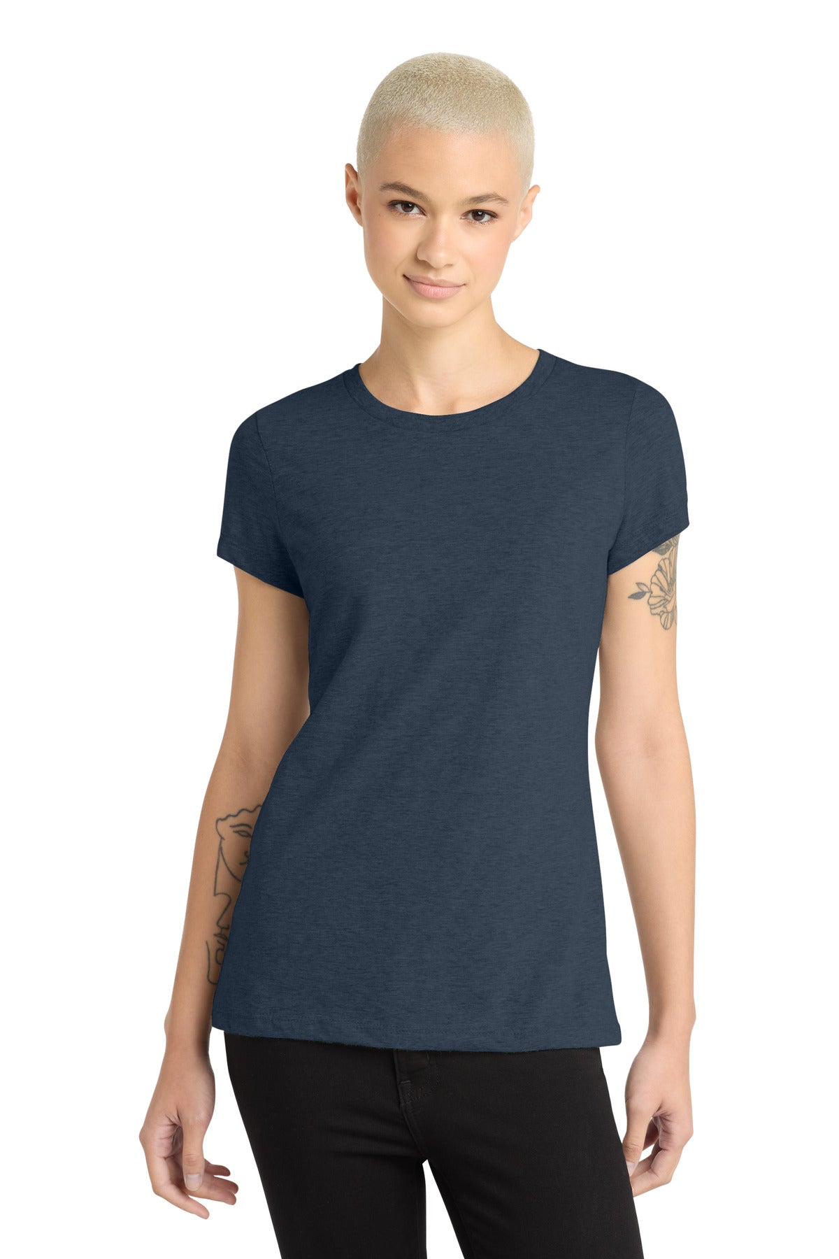 District    Women's Perfect Blend   CVC Tee. DM108L