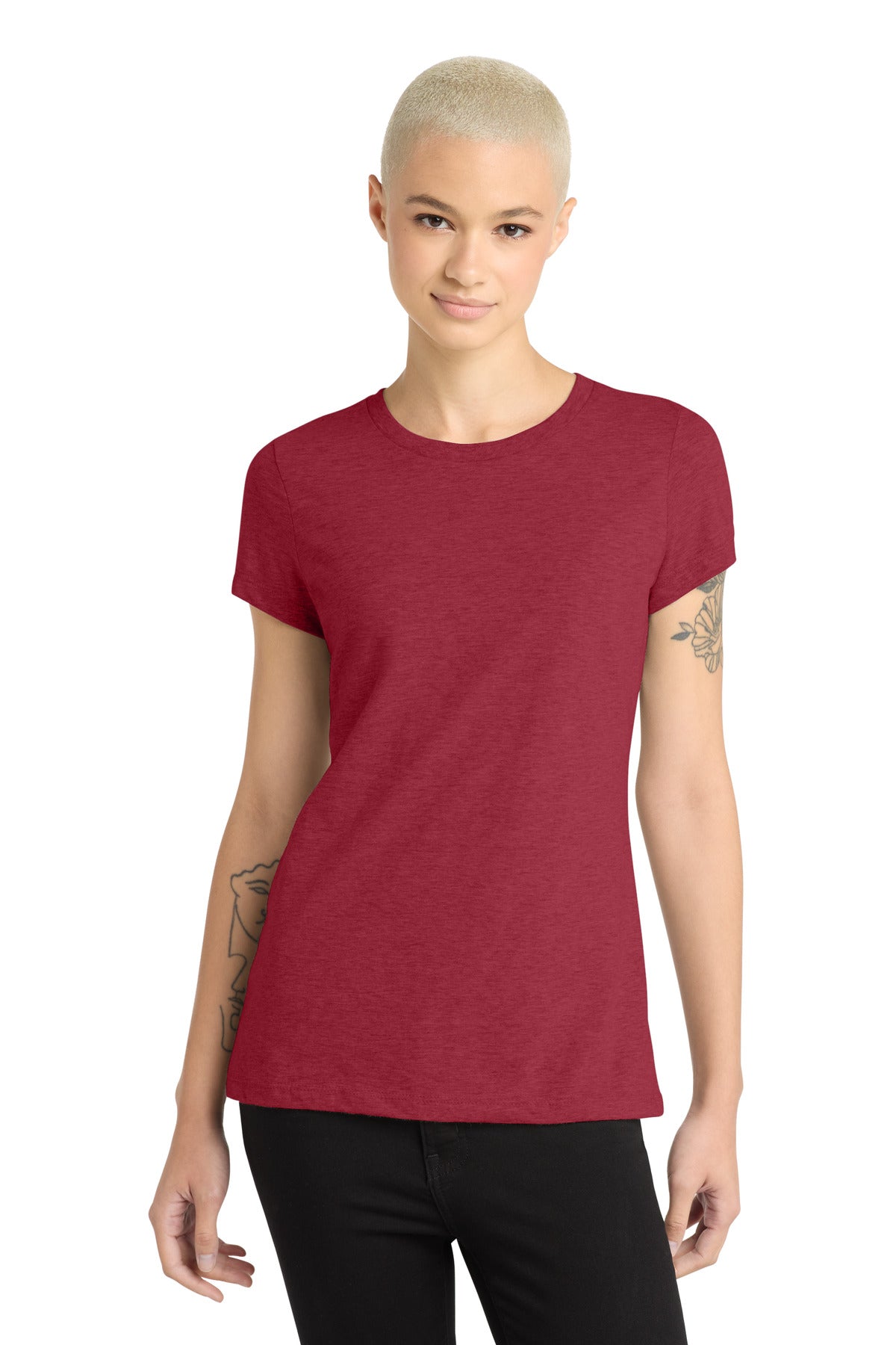 District    Women's Perfect Blend   CVC Tee. DM108L