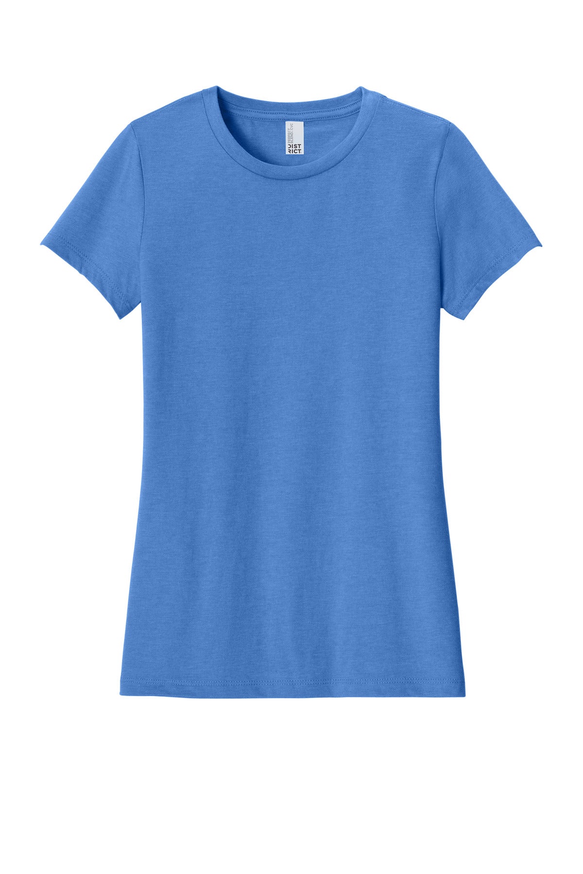 District  Women's Perfect Blend CVC Tee. DM108L Heathered Royal