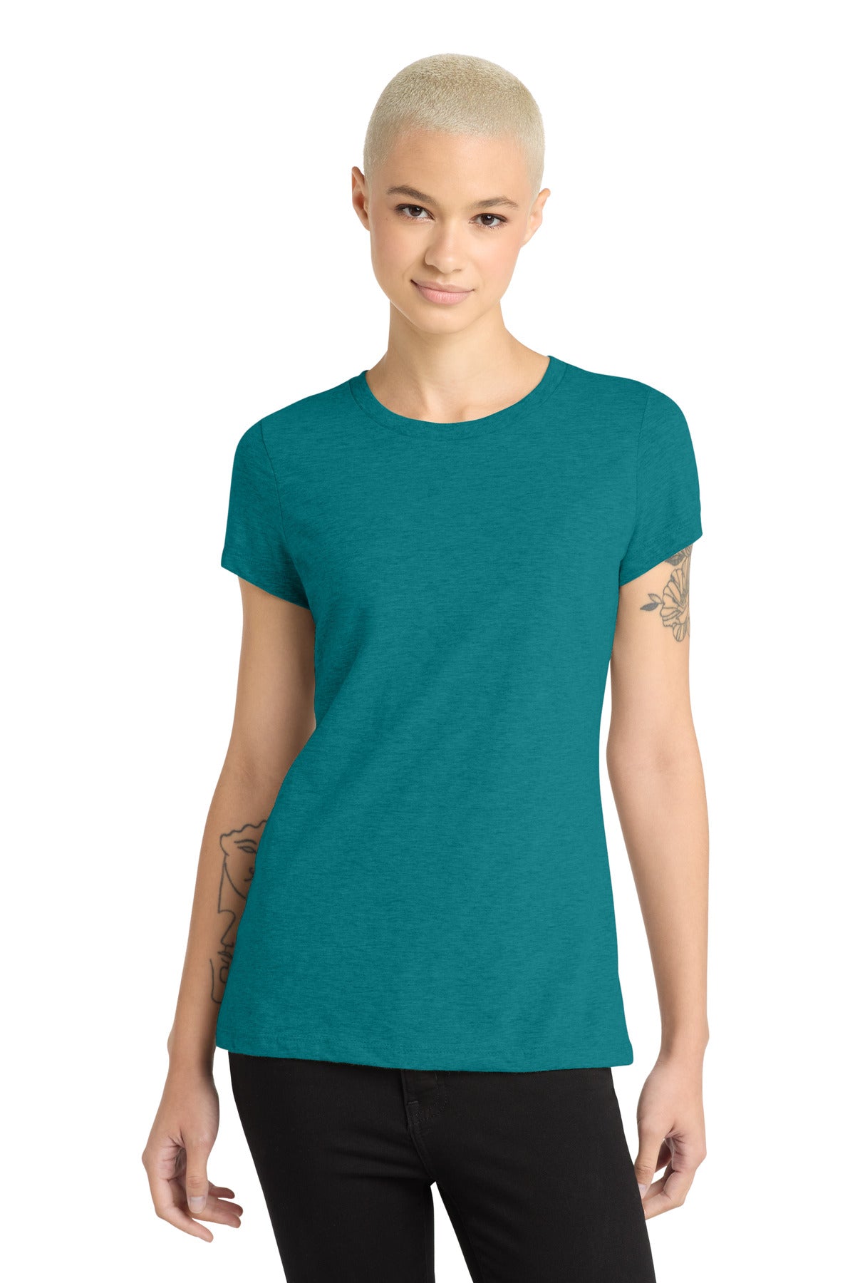 District    Women's Perfect Blend   CVC Tee. DM108L