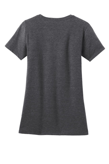 District  Women's Perfect Blend CVC Tee. DM108L Heathered Charcoal