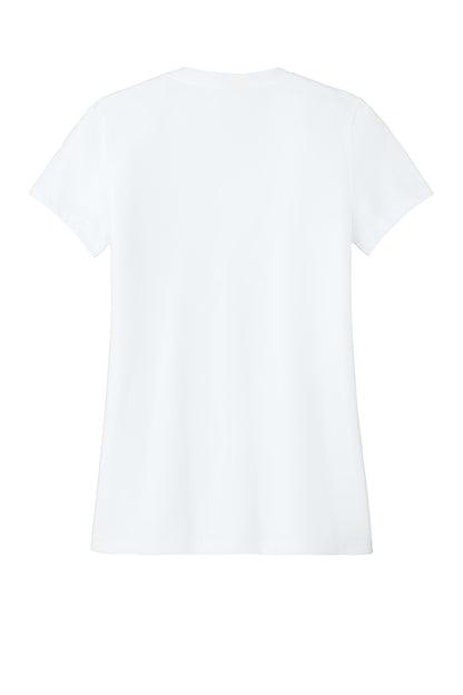 District  Women's Perfect Blend CVC Tee. DM108L White