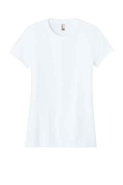 District  Women's Perfect Blend CVC Tee. DM108L White