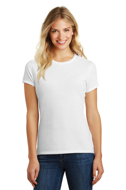 District  Women's Perfect Blend CVC Tee. DM108L White