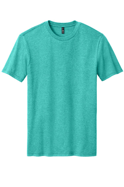 District Perfect Blend CVC Tee. DM108 Aqua Heather